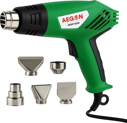 AEGON AHG-2000 Heat Gun with 5 Nozzle-Powerful Dual-Speed,Variable Temp(190°C - 700°C) 2000 W Heat Gun