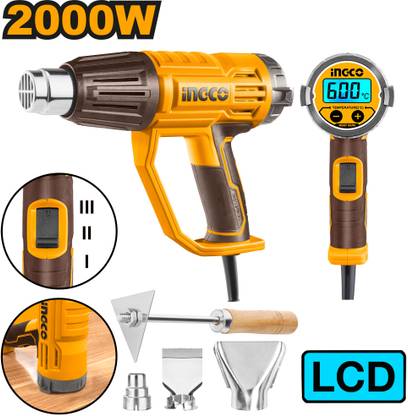 INGCO HG200058 Heat gun with LCD display 2000 W Heat Gun
