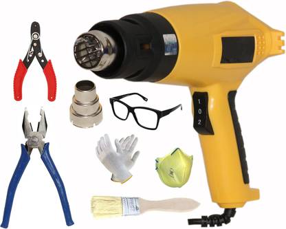 Digital Craft 2000W Hot Air Gun with Wire Stripper and 8" Combination Plier 2000 W Heat Gun
