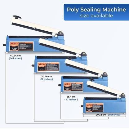Alpas 12 Inch Poly Sealing Machine for Plastic, Pouch & Food Bag, Ideal All Packaging Hand Held Heat Sealer