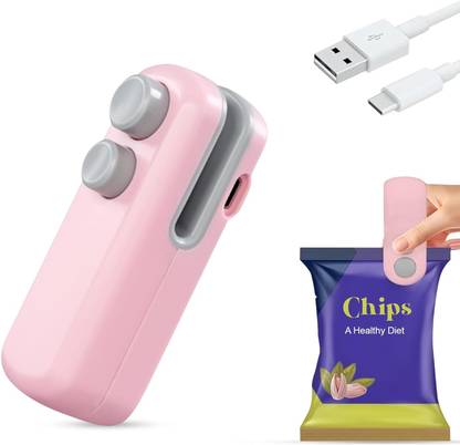 Lonekart Portable MiniSealing Machine for Food, Snacks, Chips, Fresh Storage, Plastic Bag Hand Held Heat Sealer