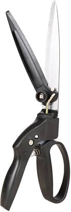 OUTO Manual Grass Hedge Shear 2mm Thickness Gardening Scissors with Safety Lock Tree Trimmers Secateurs Hand Pruner for Cutting Lawn Edge Hedge Shear