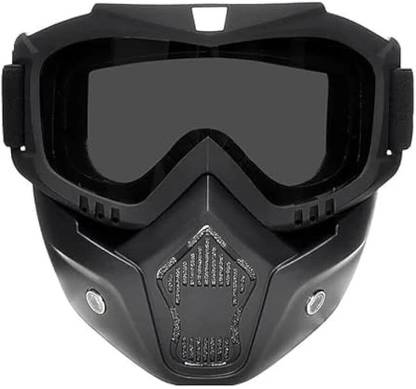 Auto Trends Motocross Bike Riding Goggles Glasses Face Dust Mask With Detachable Blowtorch10 Helmet Breath Guard