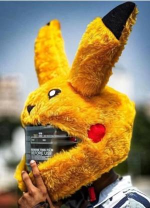 Anjana UNIVERSAL MICROFIBER PIKACHU HELMET COVER FOR FULL FACE MOTORSPORT (YELLOW) Helmet Buckle Clip