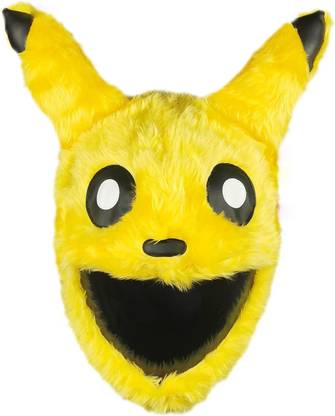 P I SOFT TOYS Pikachou Motorcycle Helmet Covers Suitable for Helmets Only Cover Riding Gear Helmet Buckle Clip