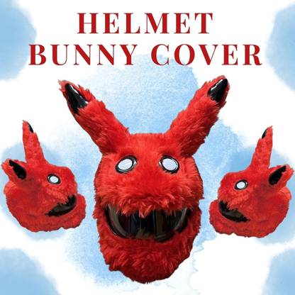 SRPHERE SR Red Pikachu Bunny Helmet COVER Helmet Buckle Clip