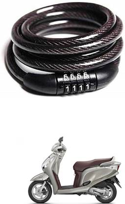 PRTEK Iron Cable Lock For Helmet