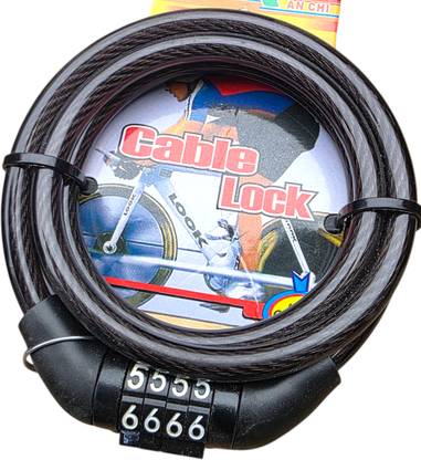 BIKEBLOOM Aluminium Cable Lock For Helmet