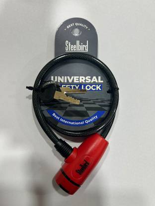 Steelbird Air Stainless Steel Cable Lock For Helmet