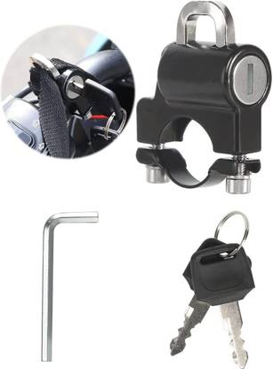 Bwogue Aluminium, Stainless Steel Key Lock For Helmet