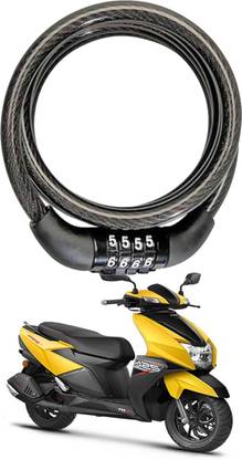 SHOOLIN Plastic, Steel Combination Lock For Helmet