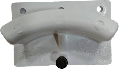 Hybrid Motors Wall Mount Helmet Holder with Hook For Office , Home, WHITE Helmet Mount