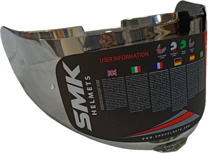Hybrid Motors SMK Typhoon Helmet Visor Mirror (Pinlock 30 Ready) Mercury Helmet Visor