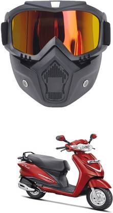 LOVMOTO Bike Motorcycle Protective Goggles Bike Face Mask Eyewear & Reusable SG438 Helmet Visor