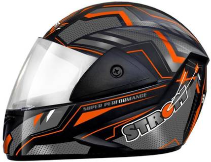 FOROLY Samrat Strom ABS Material with Polycarbonate visor Motorbike Helmet