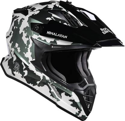 ROYAL ENFIELD Optimus Motocross Helmet with Sunpeak - ISI, DOT and ECE Certified Motorbike Helmet