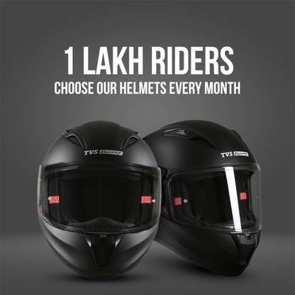 TVS Racing Dual Visor Motorbike Helmet