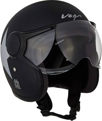 VEGA Smoke/Black Visor Motorbike Helmet