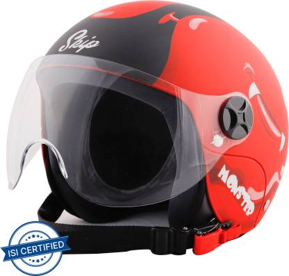 Steelbird Skip Toad Open Face ISI Certified Helmet for Kids Motorbike Helmet