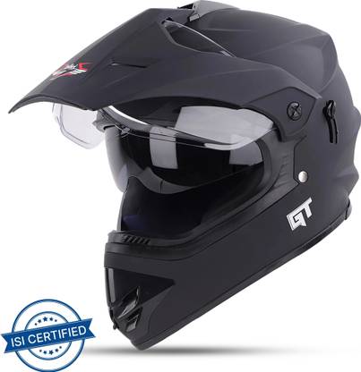 Steelbird Off Road GT ISI Certified Motocross for Men with Inner Sun Shield Motorbike Helmet
