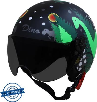 Steelbird Dino Open Face ISI Certified Helmet for Kids Motorbike Helmet
