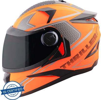 Steelbird SBH-17 Thriller ISI Certified Full Face Graphic Helmet Motorbike Helmet