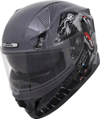 HEADFOX N2F Wolf AI Smart Bluetooth Helmet for Men & Women, ENC, GPS, Calls, LED Blinker Motorbike Helmet