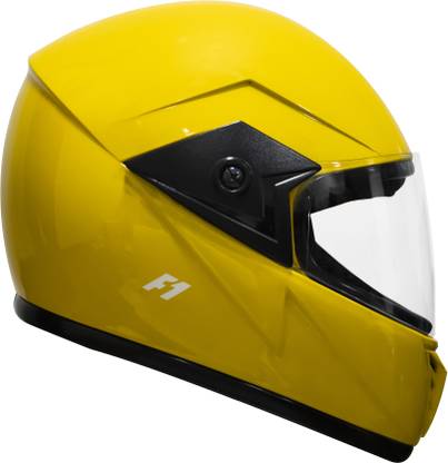 TURTLE F1-L-60-Yellow-Clr@ Motorbike Helmet