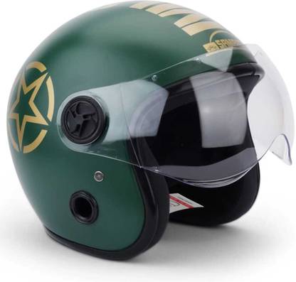 फोरोली Samrat Open Face Unisex ISI with PolyCarbonate Visor मोटरबाइक हेलमेट