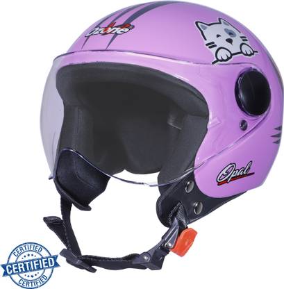 OZONE Opal-Hello-Kitty-001-Helmet-Pink-Decore Motorbike Helmet