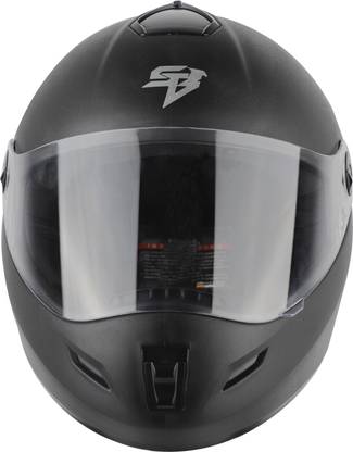 Steelbird SBH-2 ROX PLUS HI QUALITY FULL FACE BLACK SIZE 580 MM Motorbike Helmet