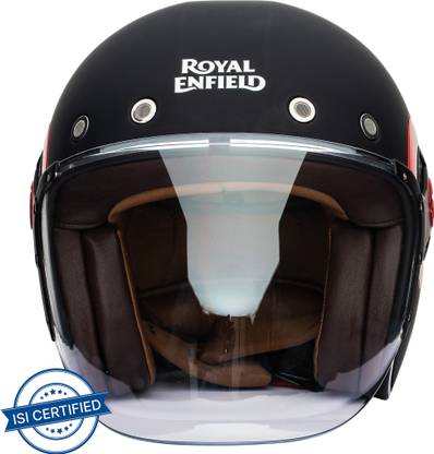 ROYAL ENFIELD Spirit Gloss Open Face with Visor ISI & DOT Certified Motorbike Helmet