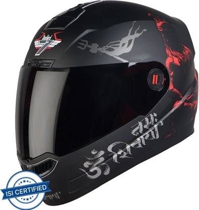 Steelbird SBA-1 Mahdev Matt Motorbike Helmet