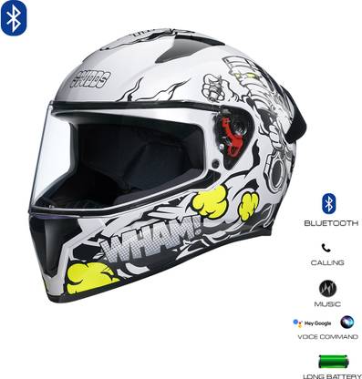 STUDDS Thunder Communication Ready D10 Bluetooth Helmet Motorbike Helmet