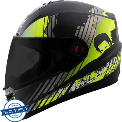 Steelbird SBA-1 Thalaiva Full Face ISI Certified Helmet Fitted Clear Visor and Extra Visor Motorbike Helmet
