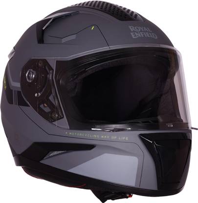 ROYAL ENFIELD Air-X 1901 Full Face with Visor | ISI & DOT Certified | For Men & Women Motorbike Helmet