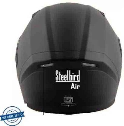 Steelbird SBA-21 RAPTOR HI-QUALITY DASHING BLACK 580 MM SIZE M Motorsports Helmet