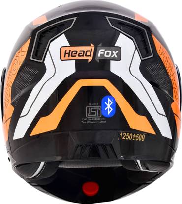 HEADFOX N2 Air 7 Smart Bluetooth Calls | Music | GPS | Waterproof | Voice Asst. Road DV Motorbike Helmet