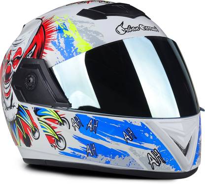 urban carrier ABS Joker Full Face Rainbow Visor Motorbike Helmet
