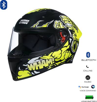STUDDS Thunder Communication Ready D10 Bluetooth Helmet Motorbike Helmet