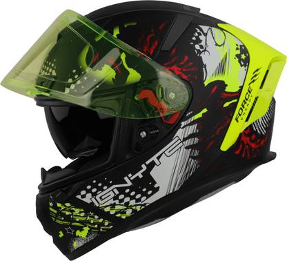 IGNYTE IGN-4 Demon ISI/DOT Certified Double Visor Full Face Graphic Helmet Motorbike Helmet
