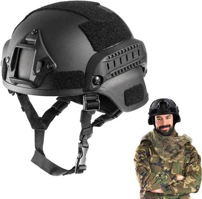 gustave Tactical Helmet High Strength ABS Adjustable Strap for Military Sports CS Game Camping & Hiking Helmet