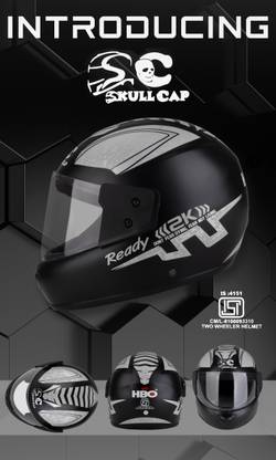 SKULLCAP Black Grey blend full face helmet for boys Z5 Skateboarding Helmet