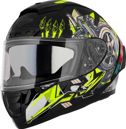 Steelbird SBH-32 Trickster Bluetooth ISI & Dot Certified Full Face Helmet for Men & Women Motorbike Helmet