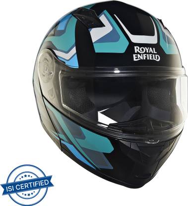 ROYAL ENFIELD LWING MDLR MULTI RAYS GLOS TEAL (L)60 CM Motorbike Helmet