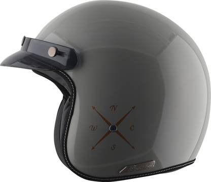 Axor Retro Jet Euro Globe Motorbike Helmet