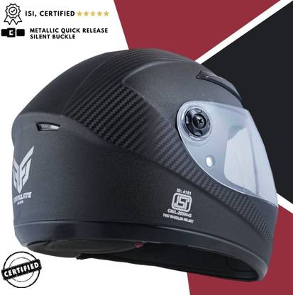 HILLSTAR Full Face Helmet ISI Certified Motorsports Helmet Free Size Motorbike Motorsports Helmet