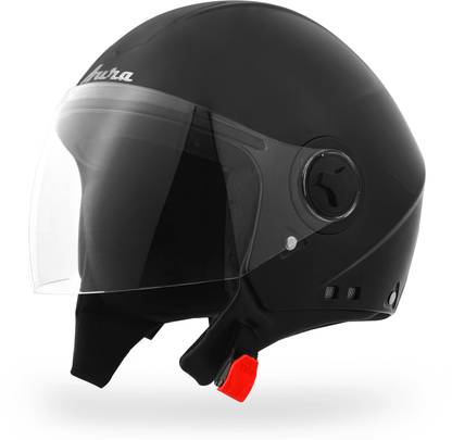 SKYRIDE Aura Corpus Open Face Adult Helmets with Anti-Scratch Visor, Light Weight Motorbike Helmet