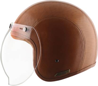Axor Retro Jet leather Tango Motorbike Helmet