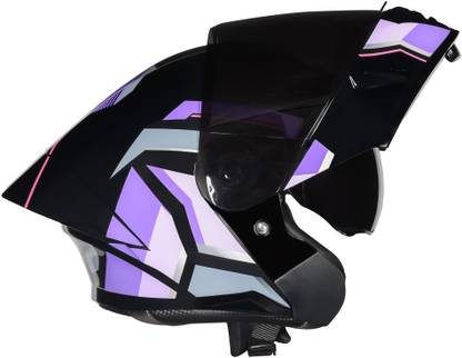 ROYAL ENFIELD Stealth Techbox Modular Flip-Up | Dual Visor | Free Extra Smoke Visor | ISI, DOT Motorbike Helmet